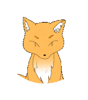Illustration Fox Sticker