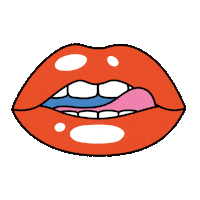 Lips Pup Sticker by sat1