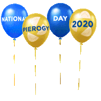 Balloon Celebrate Sticker by Mrs. T's Pierogies