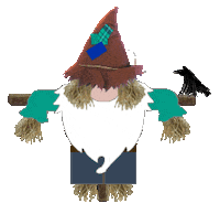 Gnome Scarecrow Sticker