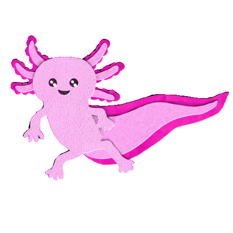 Sea Creatures Salamander Sticker by Hiss Art