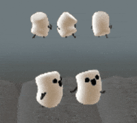 TOVI_work marshmallow 마시멜로 멜로미 마시멜로미 GIF