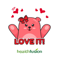 Heart Love Sticker by Health Fusion