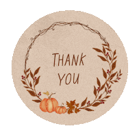 Autumn Thank You Sticker