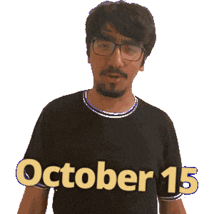 October 15Th Sticker