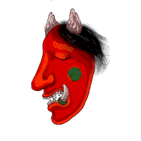 11m1_ari mask hannya elmonari Sticker