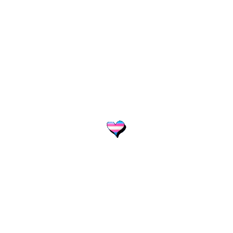 Heart Beating Trans Flag Sticker