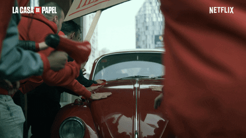La Casa De Papel Car GIF by NETFLIX