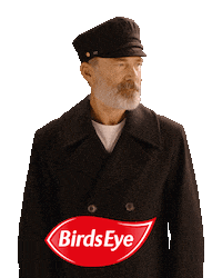 Surprised The Captain Sticker by Birds Eye UK