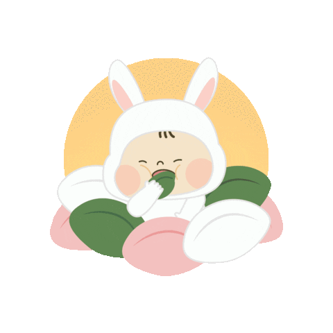 Rabbit Fullmoon Sticker