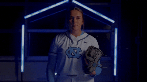 Serious Softball GIF by UNC Tar Heels