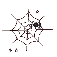 Spider Web Halloween Sticker by Mallory Ervin