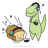 loofandtimmy music song dinosaur bread GIF
