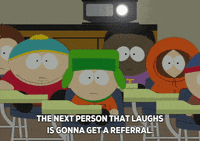 eric cartman chair GIF by South Park 