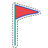 agenceDUNK flag dunk place situation Sticker