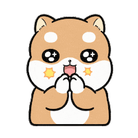 Happy Line Sticker by 柴犬皮皮&小胖雞