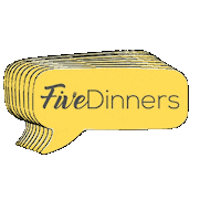 FiveDinners dinner time dinnertime meal planning mealplanning Sticker