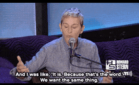 ellen degeneres mic GIF
