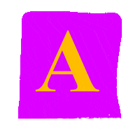 Abc D Sticker by Carlota Menezes