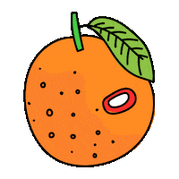 color orange Sticker by Marcela Illustrates