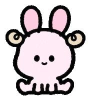 Happy Bunny Sticker by なまいキッズ