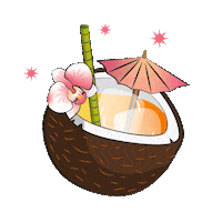 Coconut Bartender Sticker by Swizzologist