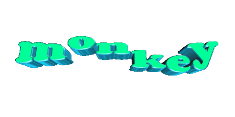 Monkey Sticker by GIPHY Text