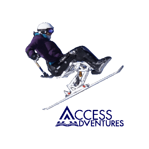 Skiing Skier Sticker by Access Adventures