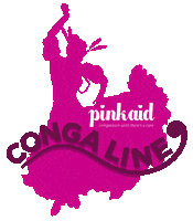 Pinkaidcongaline Sticker by Pink Aid