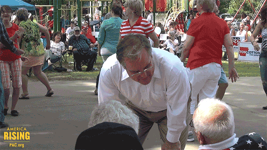 tom cotton dance GIF by America Rising PAC