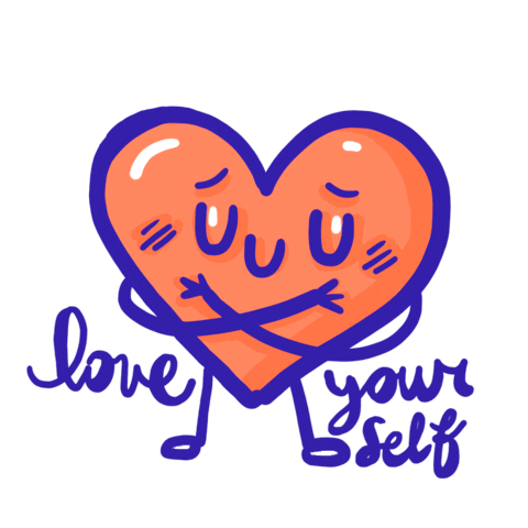 GraciaBarahona love art heart illustration Sticker