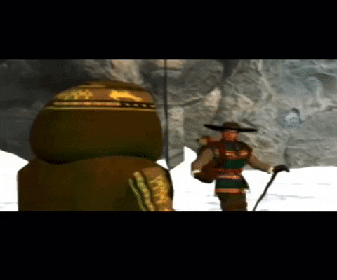 Gmology gaming tomb raider low poly ps1 GIF