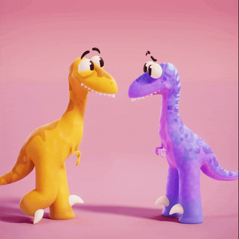 Excited Wedding GIF by Claynosaurz