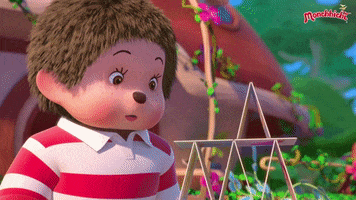 animation playing GIF by Monchhichi
