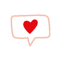 Coeur Love Sticker by Laurène Kerbiriou