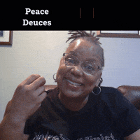 Happy Two Fingers GIF by NoireSTEMinist