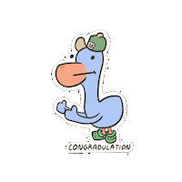 SpicyBuds congrats congratulations funny duck congradulation Sticker