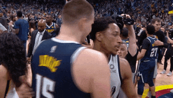 Nba Playoffs Hug GIF by NBA