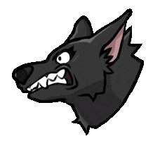 Angry Dog Sticker