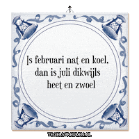 Winter Nat Sticker by Tegelspreuken.nl