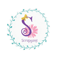 Scrapgami flower bow flor accessories Sticker
