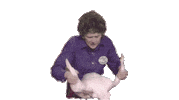 Chicken Cooking Sticker by Julia Child