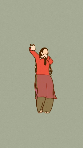 Dancing Girl Art GIF
