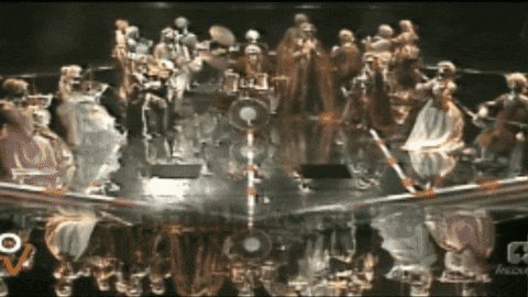 yewknee giphygifmaker daft punk orchestra 1800s GIF