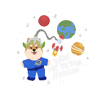 Lucky 13 Space Sticker