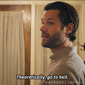 aborddelimpala giphyupload hell jared padalecki walker GIF