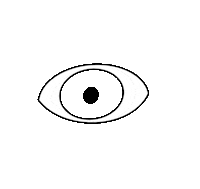 pati_avish black and white look eye observe Sticker