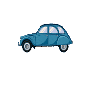 kiwink 2cv eav esdeautoviejo autoviejo Sticker