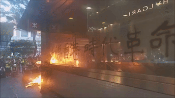 Fires and Damage to MTR Station Reported as Hong Kong Protests Heat Up