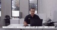 christmas office GIF